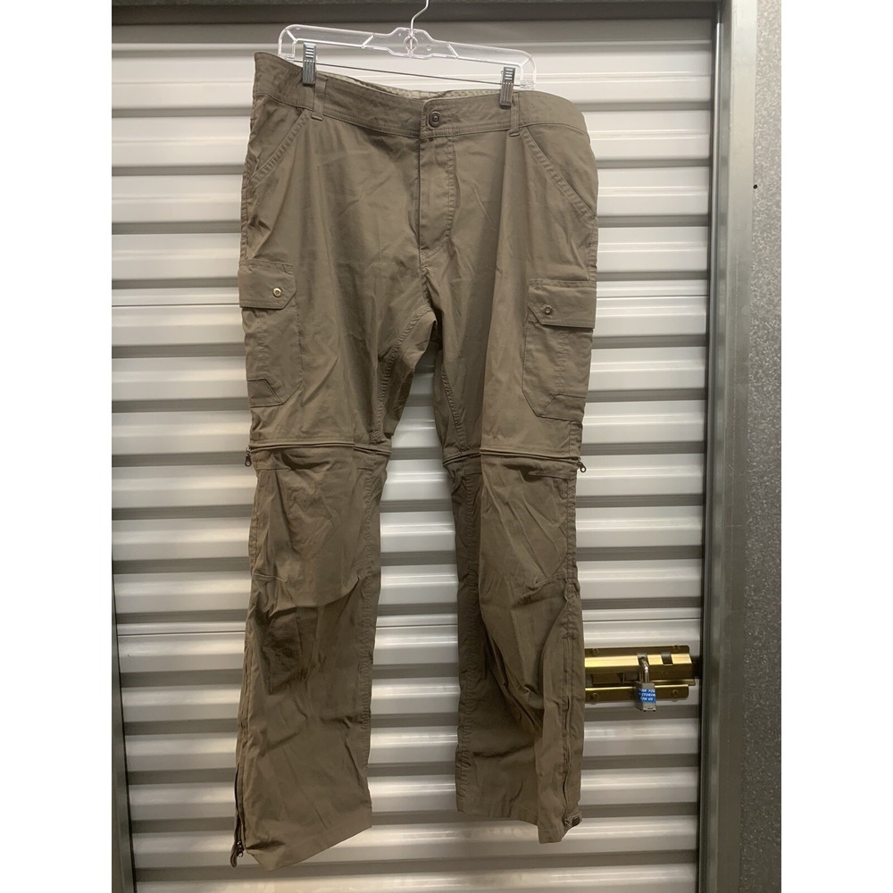 Kuhl Renegade Stealth Convertible Zip Off Cargo Mens Pants Brown 40 x 32